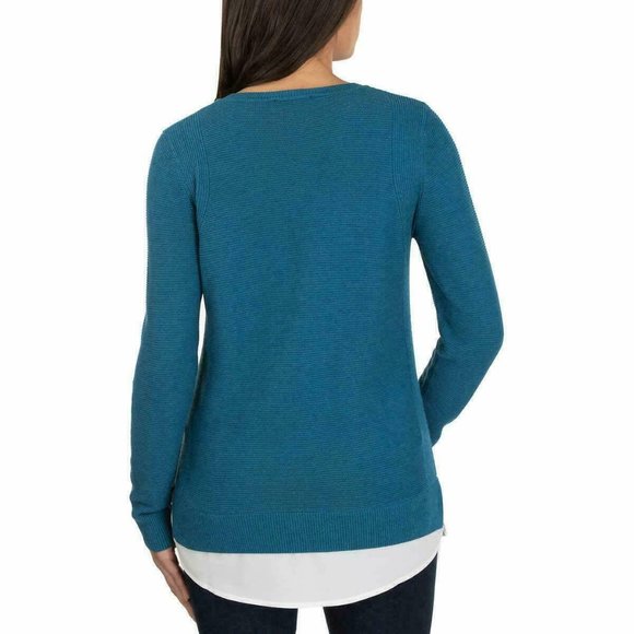 NWT!!! Ladies' Hilary Radley 2fer Sweater Women - Picture 2 of 2